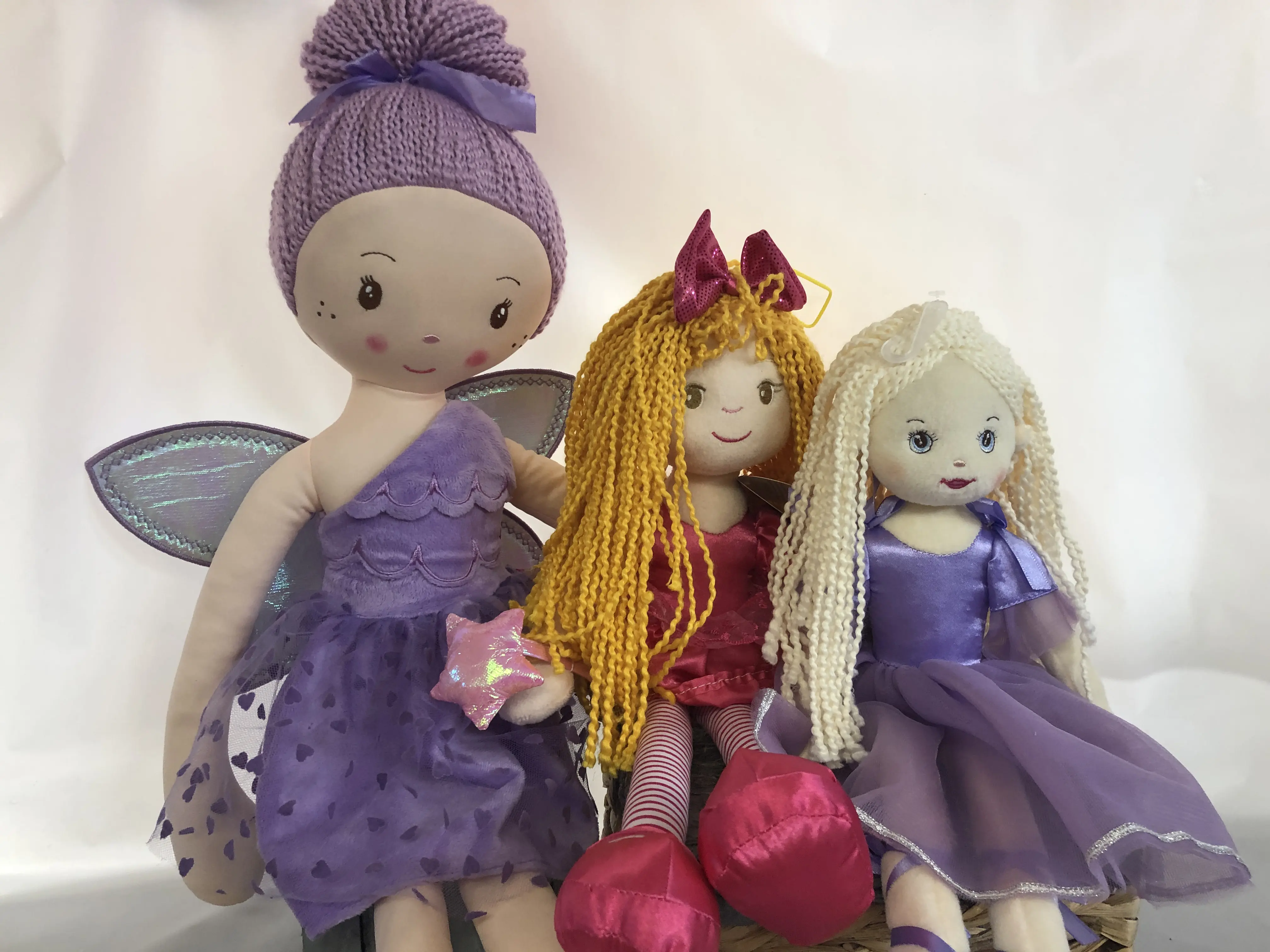 Poupée et bouquet de 3 ballons imprimés