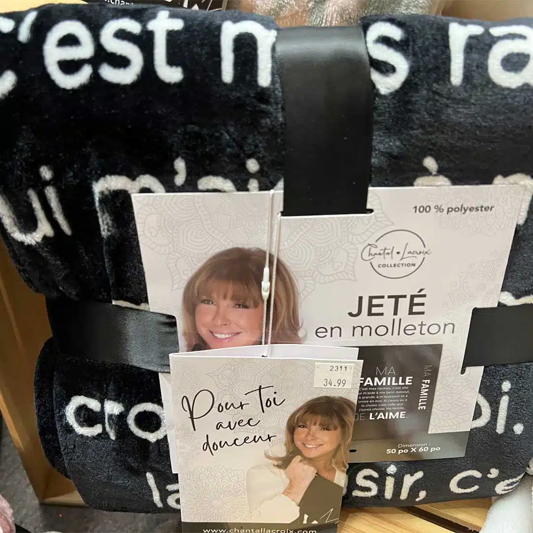 Jeté en molleton «Ma famille»